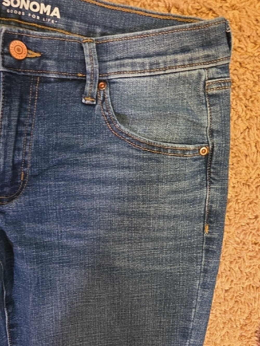 Sonoma Medium Wash Girlfriend L Jeans - Picture 3 of 7